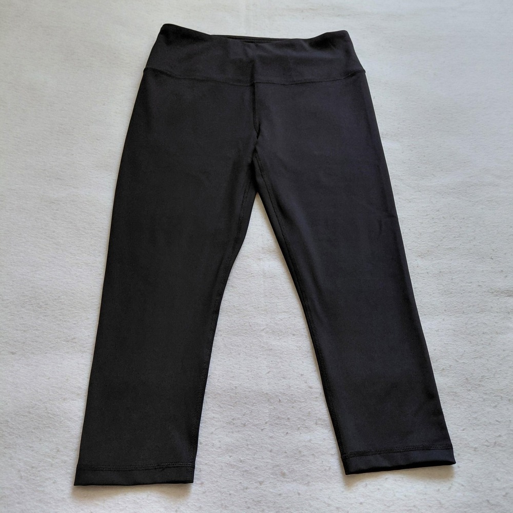 90 Degree by Reflex Black Leggings Womens XL High Waist Yoga Spandex Workout